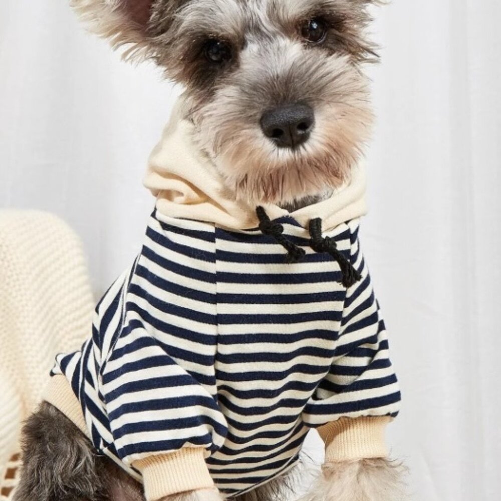 NEW!  Striped Pet Hoodie in Large
